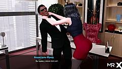 Hentai Girl Flashes Ass In Office