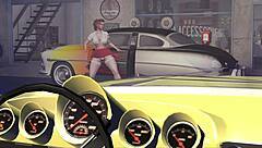 Hot Rod Dancer Alexxa Twerks Solo in 3D Cartoon