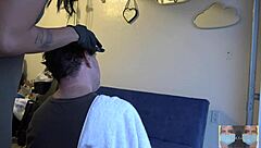 Dyeing his hair brown in a bold new style