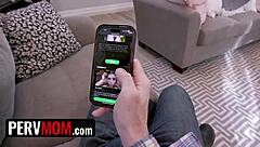 step-moms gigantic tits keep falling out - pervmom