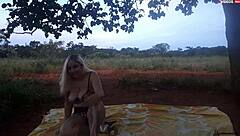 I met a blonde on the road and things got public.