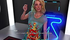 movie night with cute busty blonde 😊