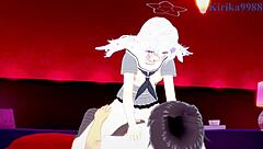 Mikamo neru bunny girl and uzawa reisa in blue archive hentai