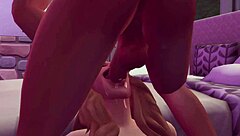 rubbing my pussy on his dick till he cums, then keeps sucking with anal 😏