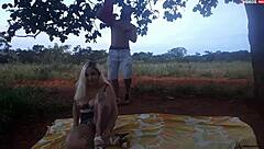 I met a blonde on the road and things got public.