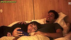 Watching movie with stepsister leads to unexpected mouth action