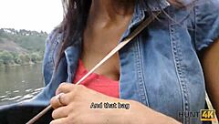 Wow, this guy buys a perfect trimmed pussy in the public park for blowjob! 😏