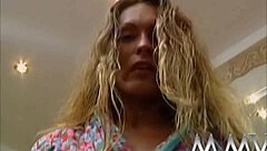 Excited Beauty Licks Massive Cock In Retro Hardcore Scene With Huge Cumshot