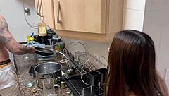 i watched this hot latina with small tits try her first double penetration