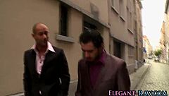 European Slut Endures Double Penetration for Facial Cumshot