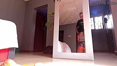 Ebony Milf's Yoga Interrupted by Lover Eating Pussy and Cumming on Face