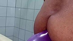 Gay guy suffers a bit but enjoys when the whole cock enters his ass.