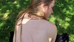 Outdoor sex in hot weather with a voluptuous woman and a big ass