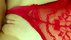 Pour Semen in My Panties Shaved Pussy Creampie with Big Ass