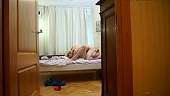 Secretly filmed Czech teen lesbians in action