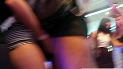 asian babe tastes cum at orgy