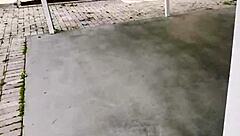 step mom helps step son cum in her panties quickly, moaning loudly