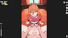 Ohh, my waifu gets a cute missionary creampie POV?