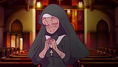 Nun FANTASIZES FUCKING in Prayer Booth Hentai
