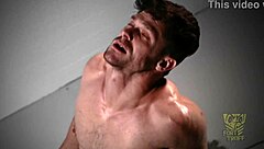 Bound in rim chair for intense rimjob!