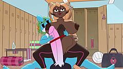 Furry art and Futa animation with a taboo theme