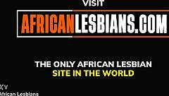 Intense emotions as real african lesbian couple reach wild hot orgasms outdoors
