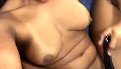 Big black cock penetrates wet pussy in missionary position