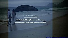 Public beach fuck with real amateur couple renewing vows in wild outdoor action