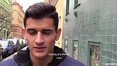 Czech stud gets paid for a hot gay scene with a rim job and blowjob