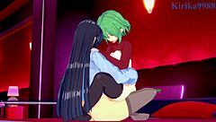 Watch Hikage and Ikaruga in intense lesbian futanari sex. Senran Kagura hentai brings the action.