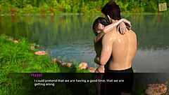 i start flirting with the hot brunette in the game