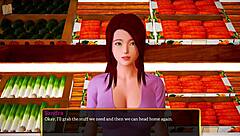Redhead amateur in homemade video. Visual novel-style gameplay