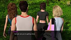 i start flirting with the hot brunette in the game