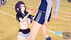 Big Tits JK Futaba Rubbed In 3D Hentai Massage Handjob Blowjob Anime Cartoon