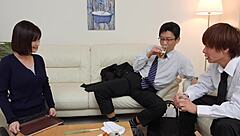 Yumiko Mitsuse, the manager’s wife shares a hot intimate moment with her husband