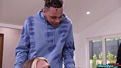 Tattooed Ava Stone Deepthroats Two Big Black Cocks!