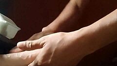 Gay Man Plays With His Dildo Intensely