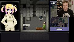 Stuck in naughty escape game with group lesbian fun