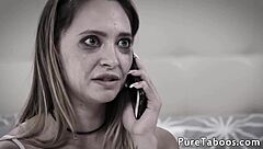 Stepbrother’s wild and naughty scene with his stepmother’s daughter