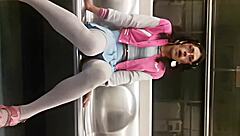 femboy showing off panties in the metro, wanna see more in cdmx?