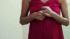 Big stepbrother spies on stepsister's big ass masturbation in homemade reality