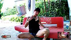 Horny Arab MILF Samia Christal's wild webcam striptease