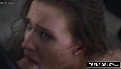 Teenfidelity features April Brookes in a rough scene.