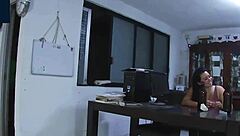 I met my curvy neighbor on the street and took her home to photograph her big tits