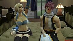 lucy begs natsu to fuck her huge tits in fairy tail hentai