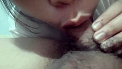 hey, almost caught my Filipina girlfriend giving sloppy blowjob!