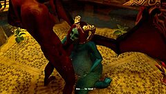 I made a dangerous pact in this hentai anime game with big ass monster