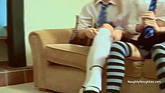 four babes in uniforms