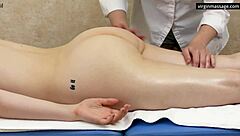 Shy Blonde Virgin Adley Poupee Massaged to Orgasm