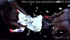 Two BBCs Fuck Big Boobs Chick Bent Over in Hardcore 3some 3D Animation!